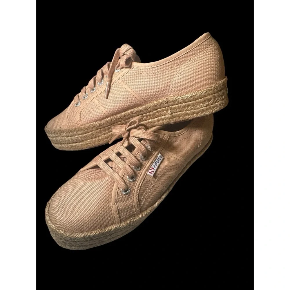 Superga Tan Espadrilles Casual Shoes size 7